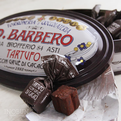 バルベロ D.BARBERO トリュフ茶缶 12粒 チョコレート ギフト