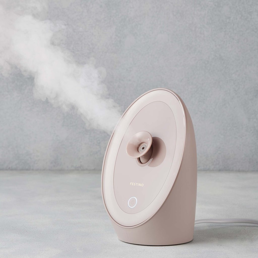 フェスティノ フェイシャル アロマ ナノスチーマー サンドベージュ SMHB-043-SB FESTINO