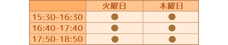 ジュニアコース開講日_千本中立売校